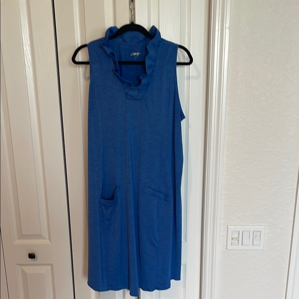Jofit Blue “Millie” Ruffled Collar Golf Dress
